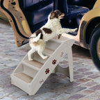 Collapsible Plastic Pet Stairs 4 Step Ladder for Small Dog and Cats