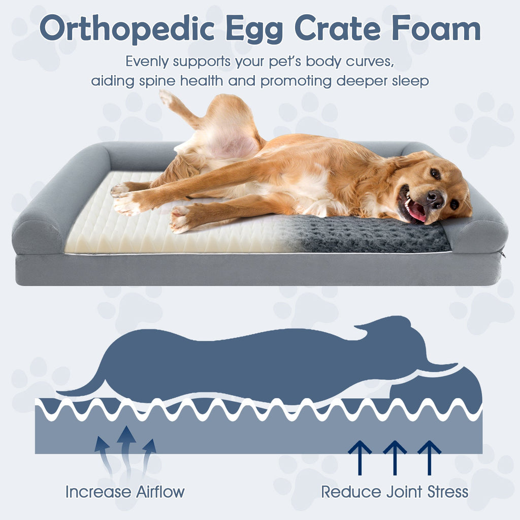 Orthopedic Foam Dog Sofa Bed with Removable Cover