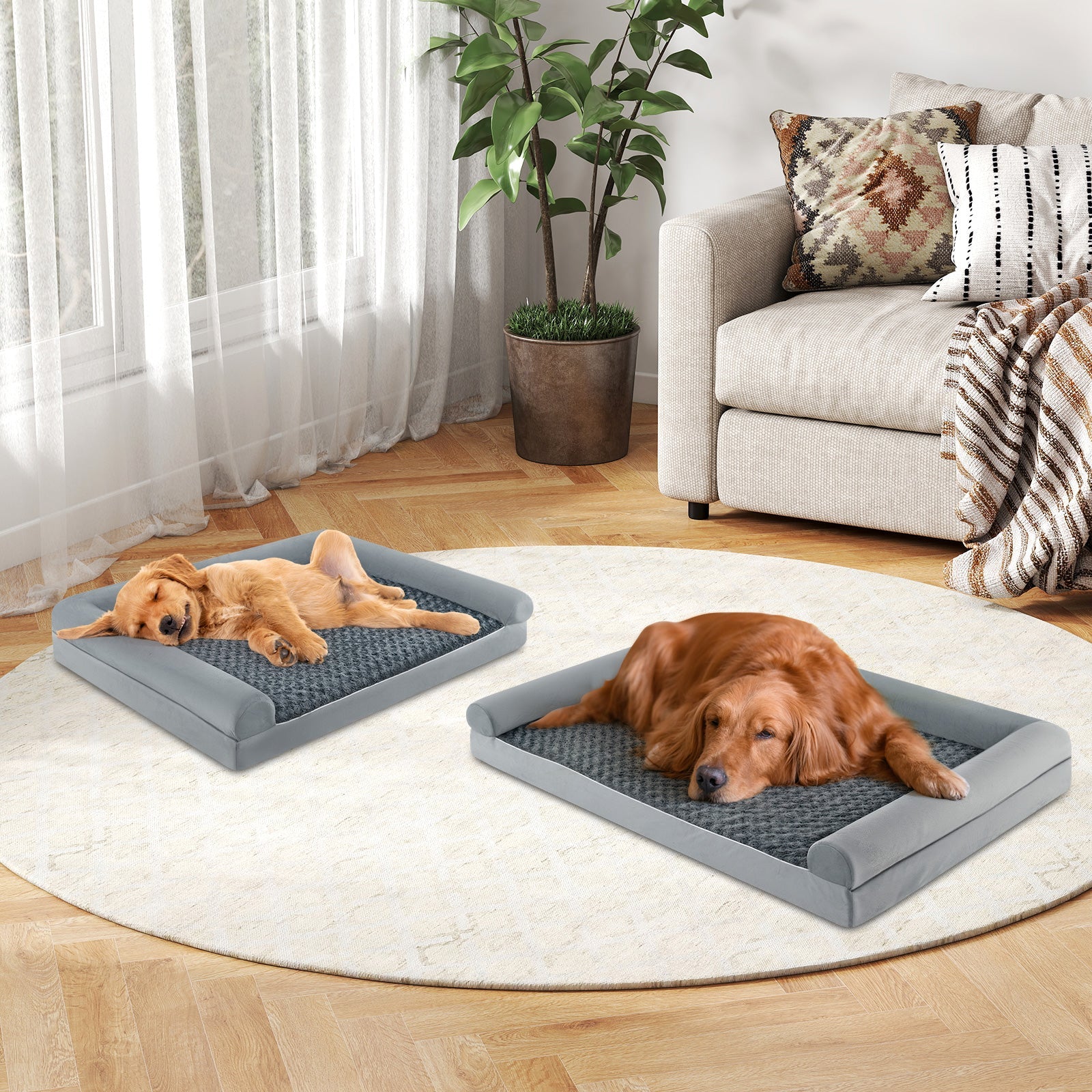 Orthopedic Foam Dog Sofa Bed with Removable Cover