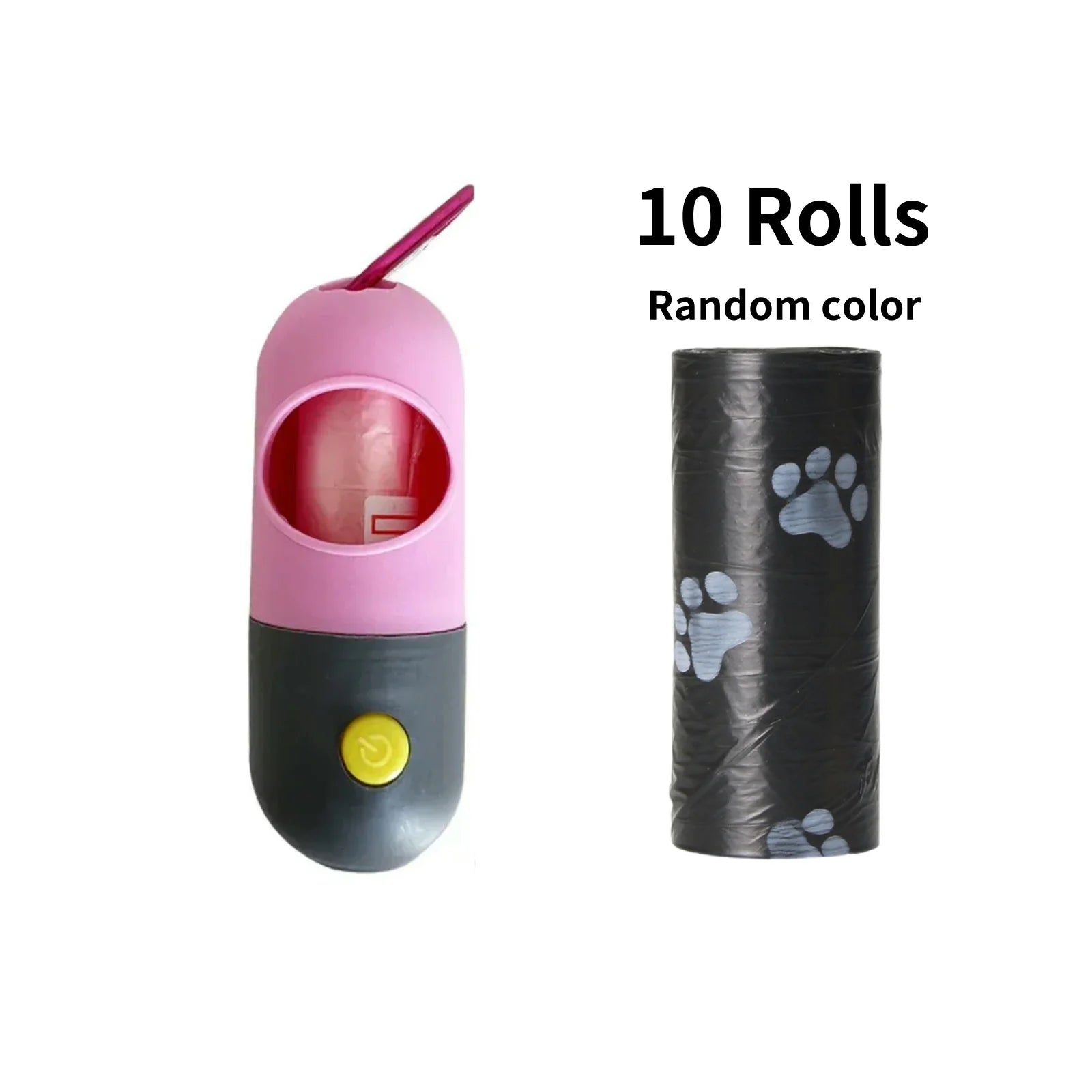 LED Dog Poop Bag Dispenser with Waste Bags