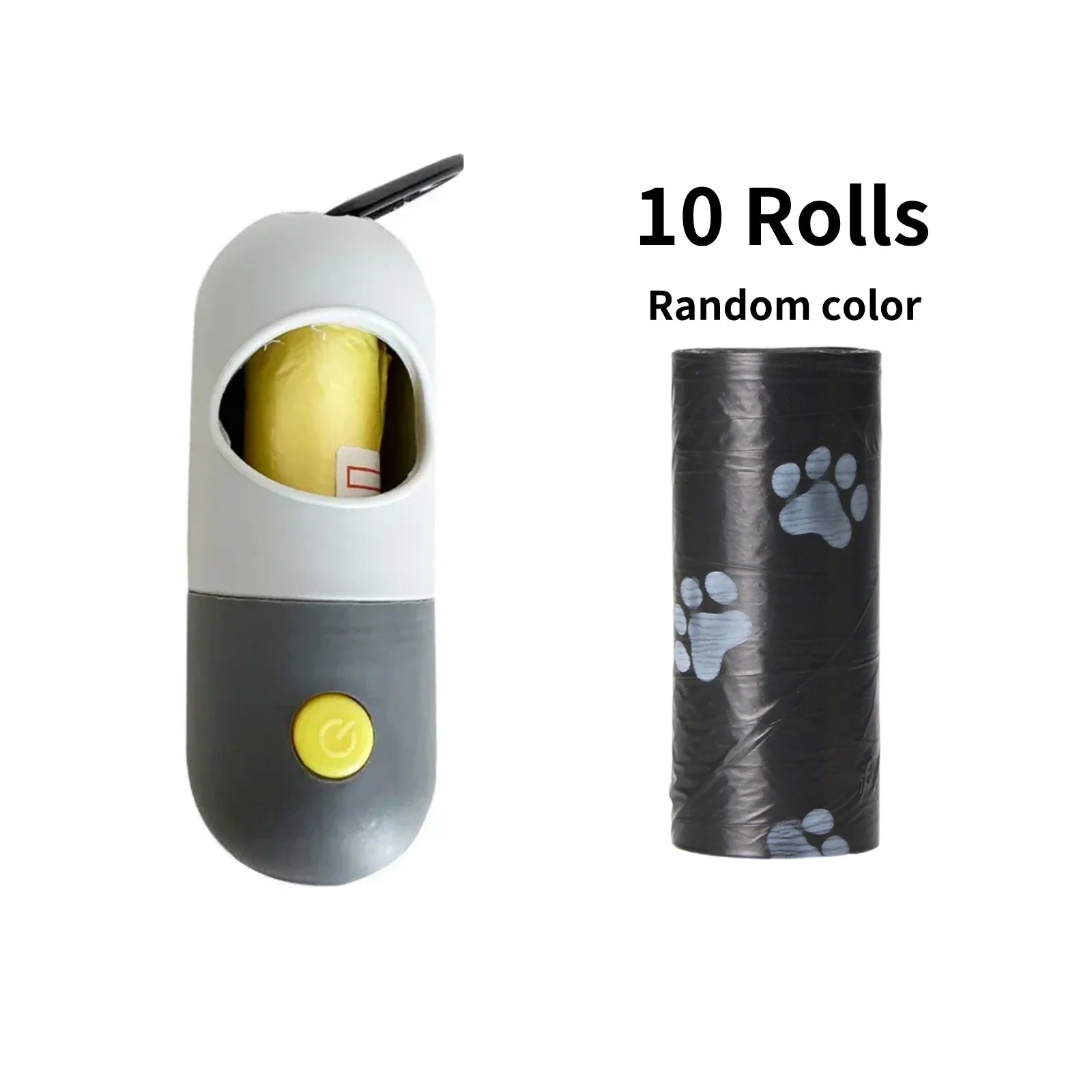 LED Dog Poop Bag Dispenser with Waste Bags