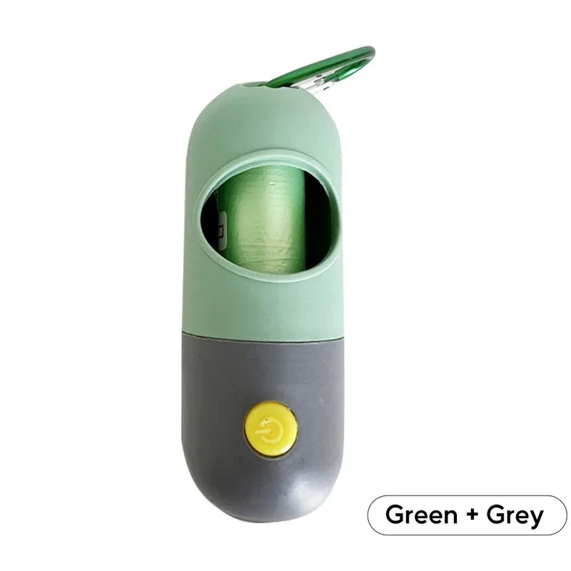 LED Dog Poop Bag Dispenser with Waste Bags