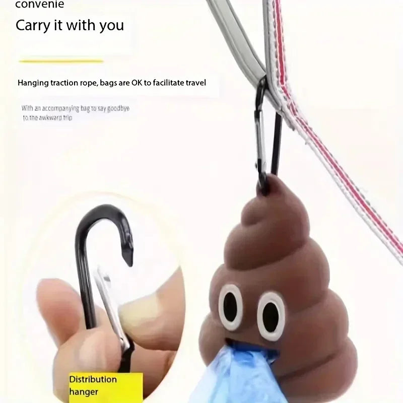 Poop-Shaped Pet Waste Bag Dispenser
