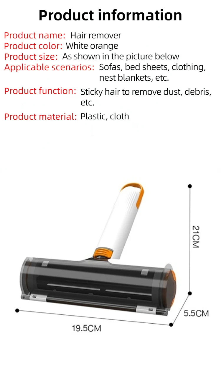 Self-Cleaning Pet Hair Remover Roller