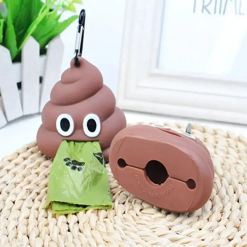 Poop-Shaped Pet Waste Bag Dispenser