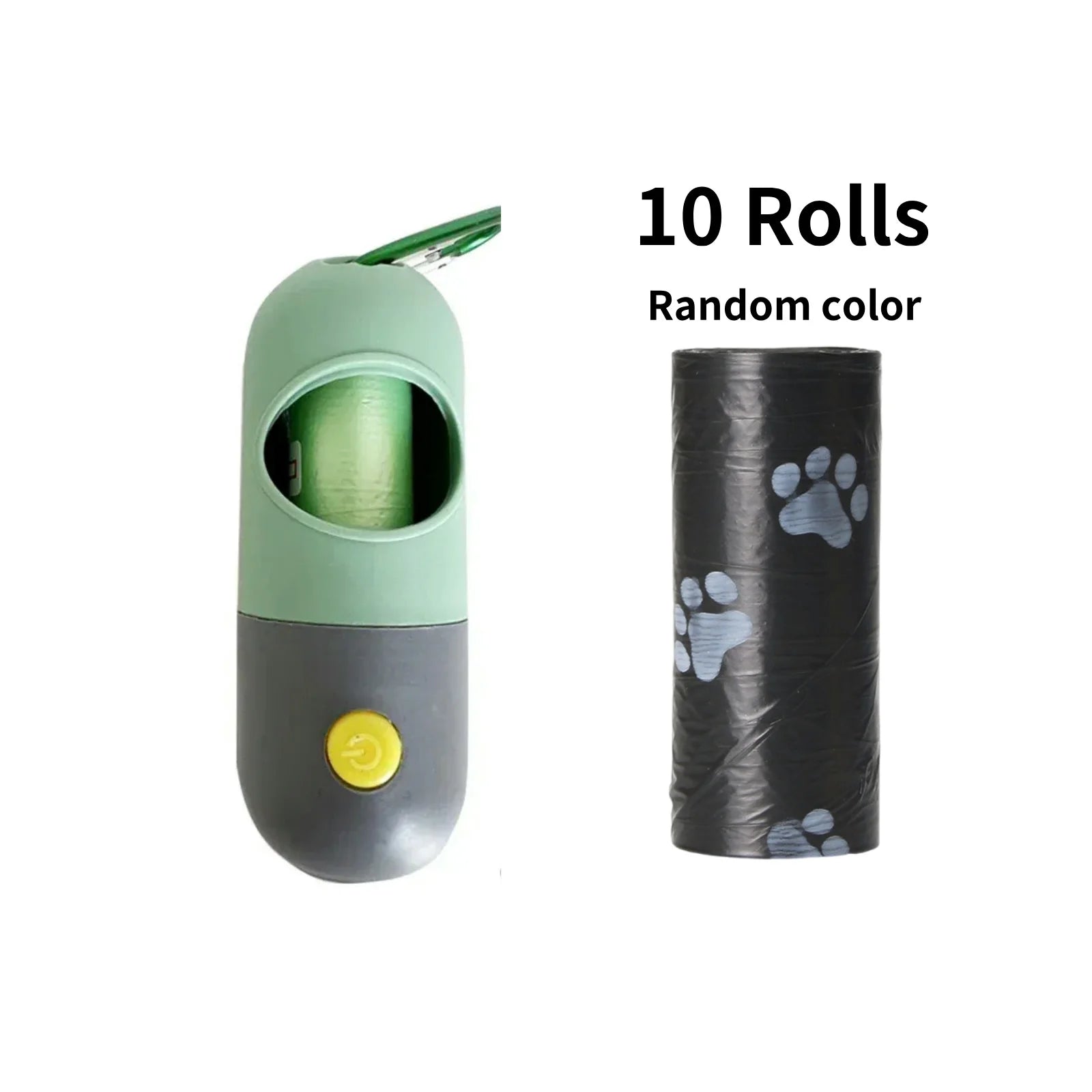 LED Dog Poop Bag Dispenser with Waste Bags