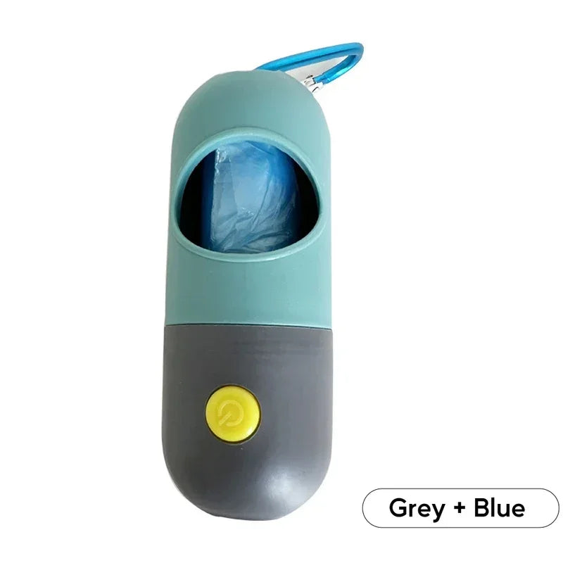 LED Dog Poop Bag Dispenser with Waste Bags