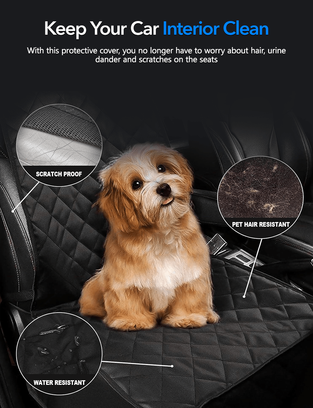 Tesla Model 3/Y/S/X Waterproof Trunk Dog Cover/Carrier