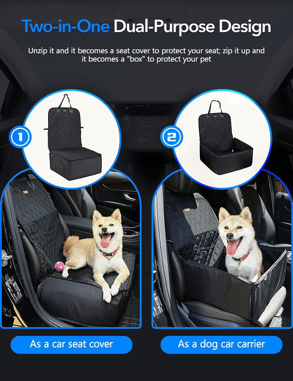 Tesla Model 3/Y/S/X Waterproof Trunk Dog Cover/Carrier